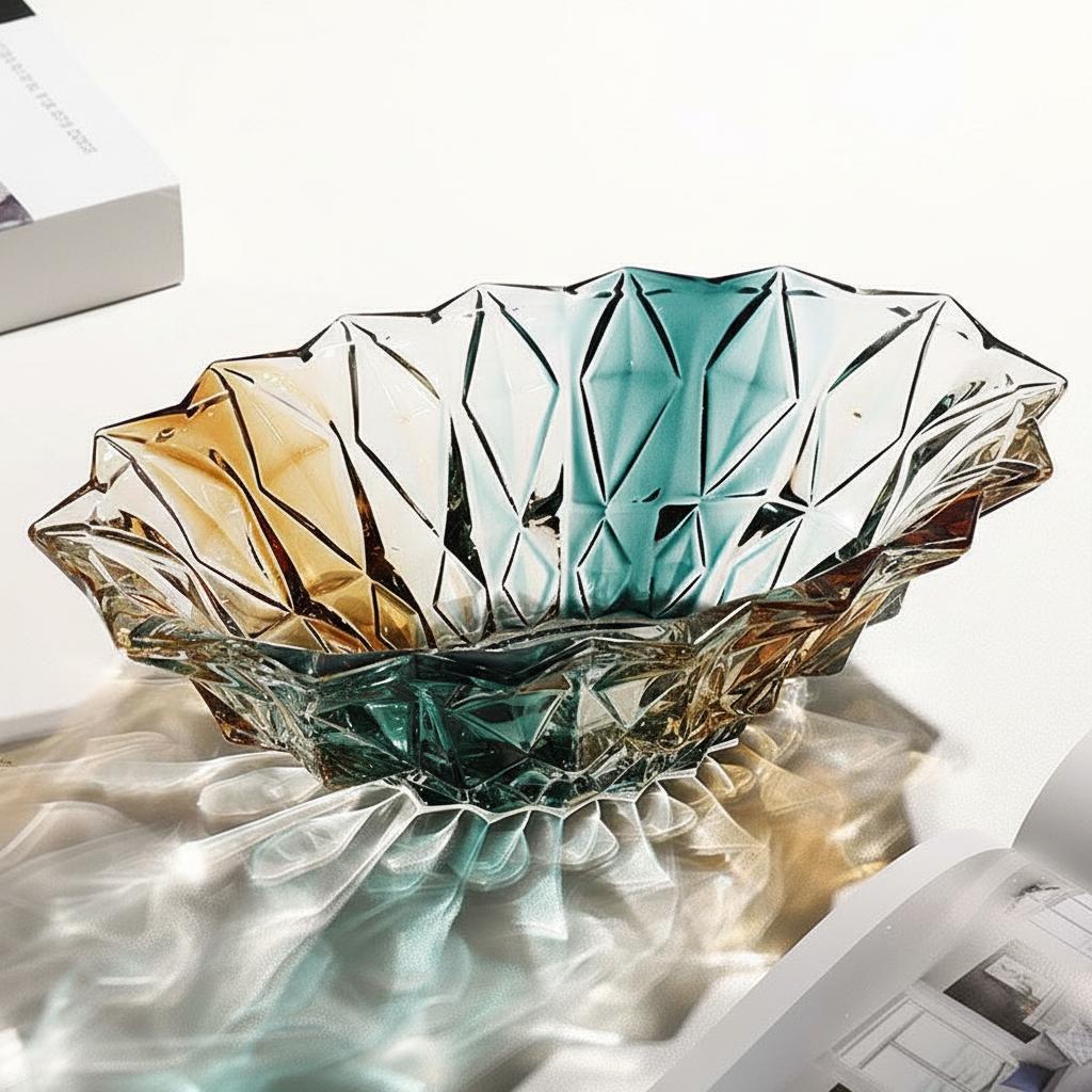 Dimensions of crystal glass centerpiece bowl