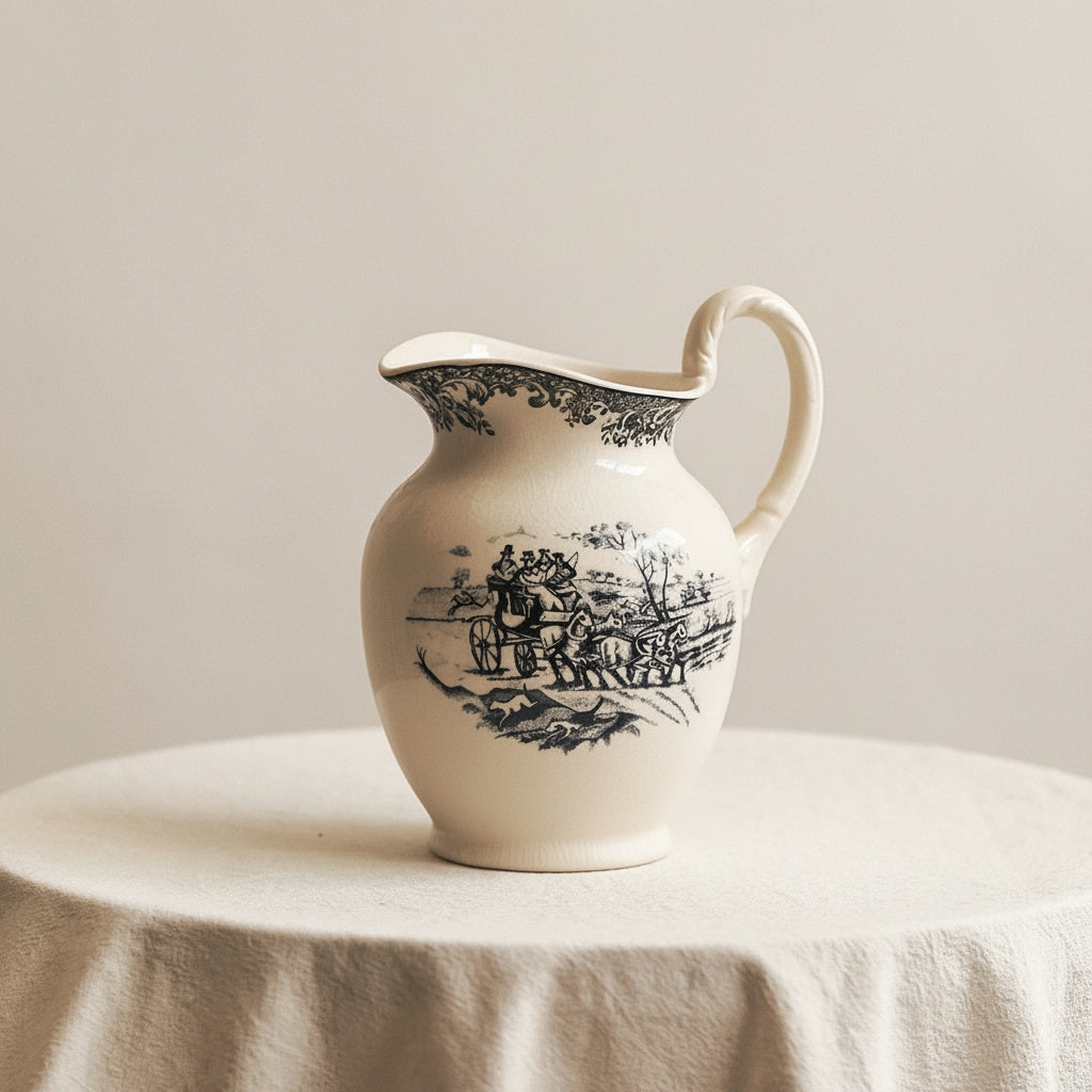 Illustrated Ceramic Classic Pitcher