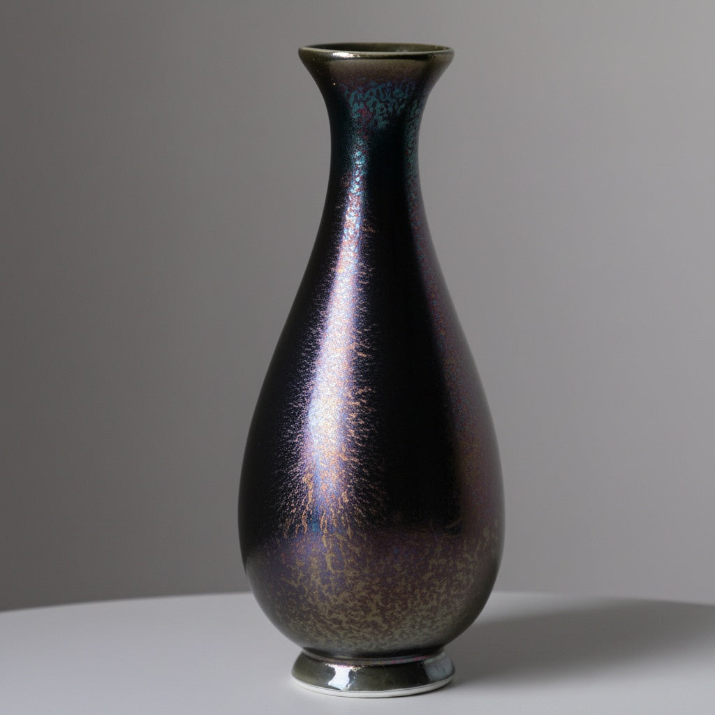 Iridescent Glaze Teardrop Ceramic Vase