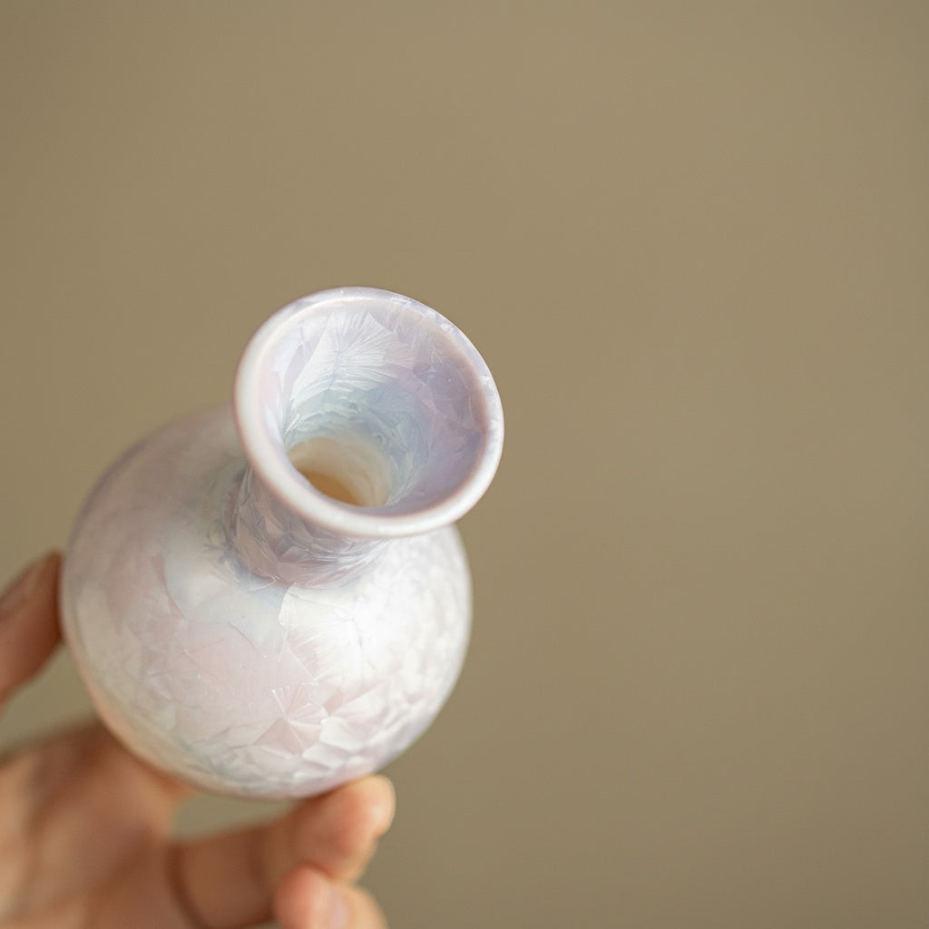 Iridescent Porcelain Bud Vase