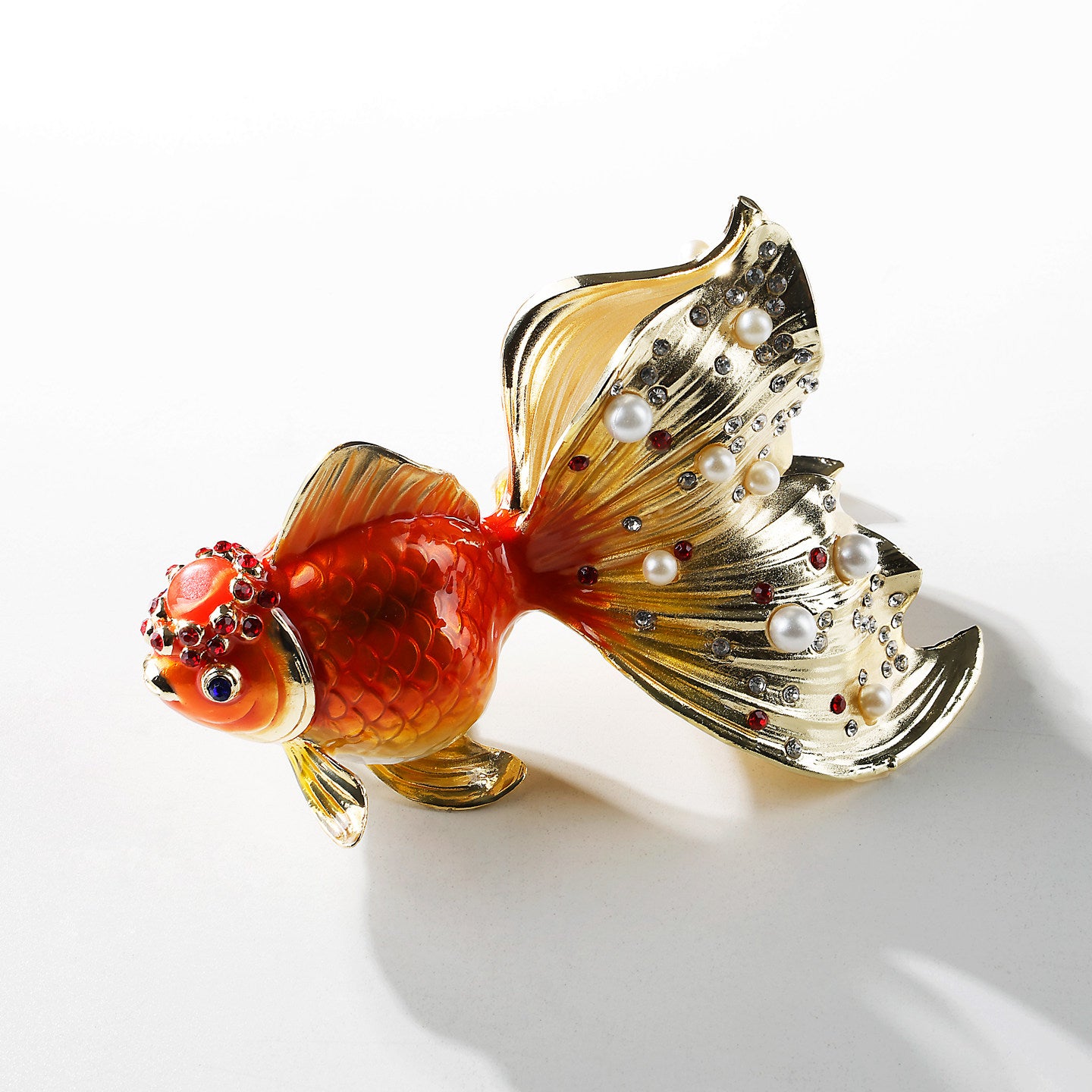 Blue goldfish figurine dimensions guide