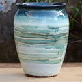 Layered Glaze Ceramic Planter Pot