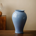 Light Blue Ceramic Baluster Vase