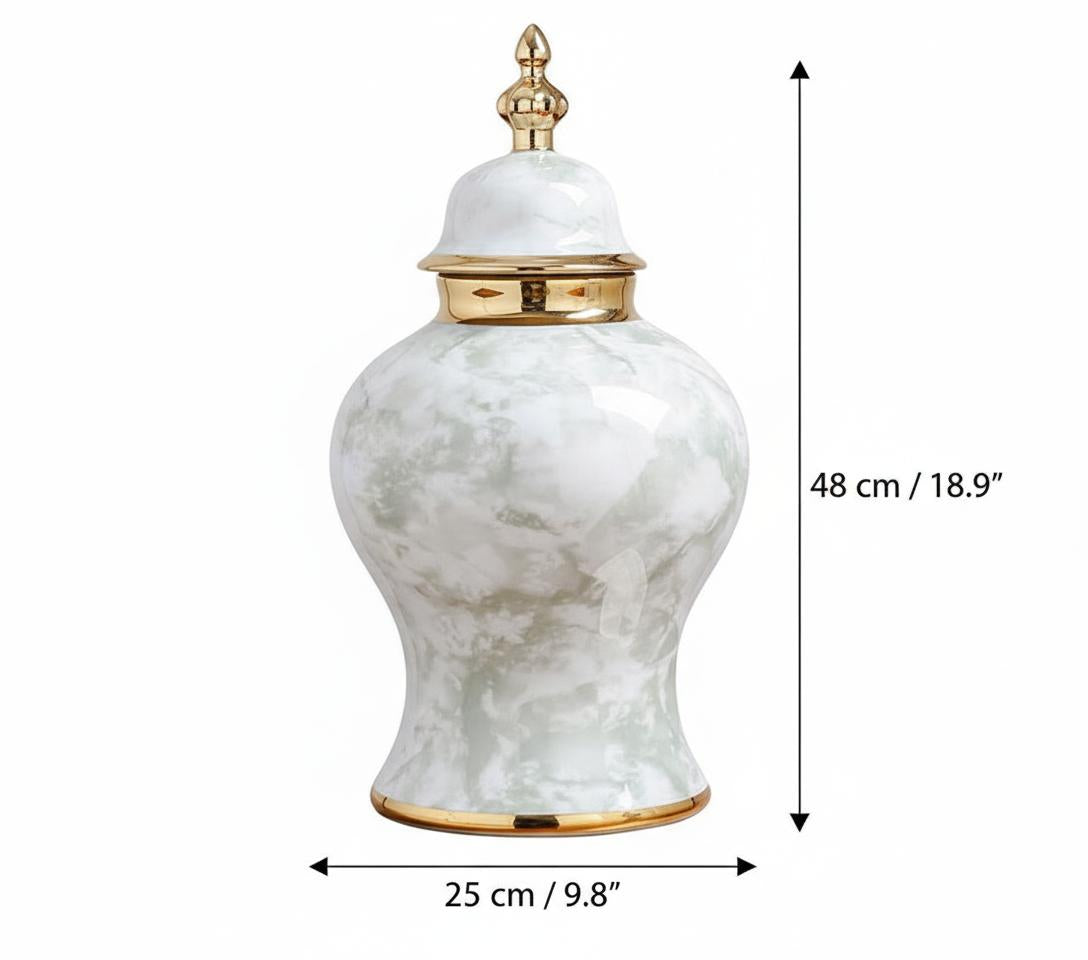 Single shot of large ginger jar