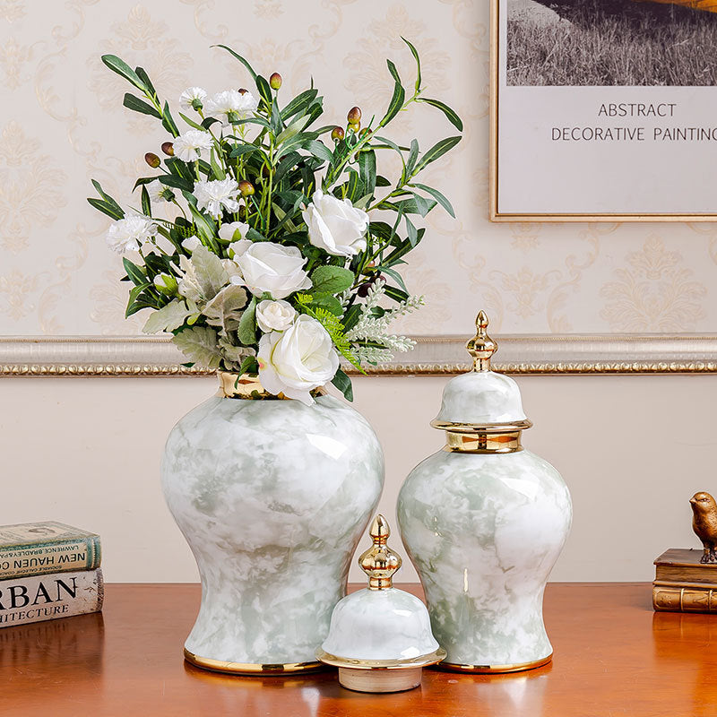 Close up of jars in luxury setting