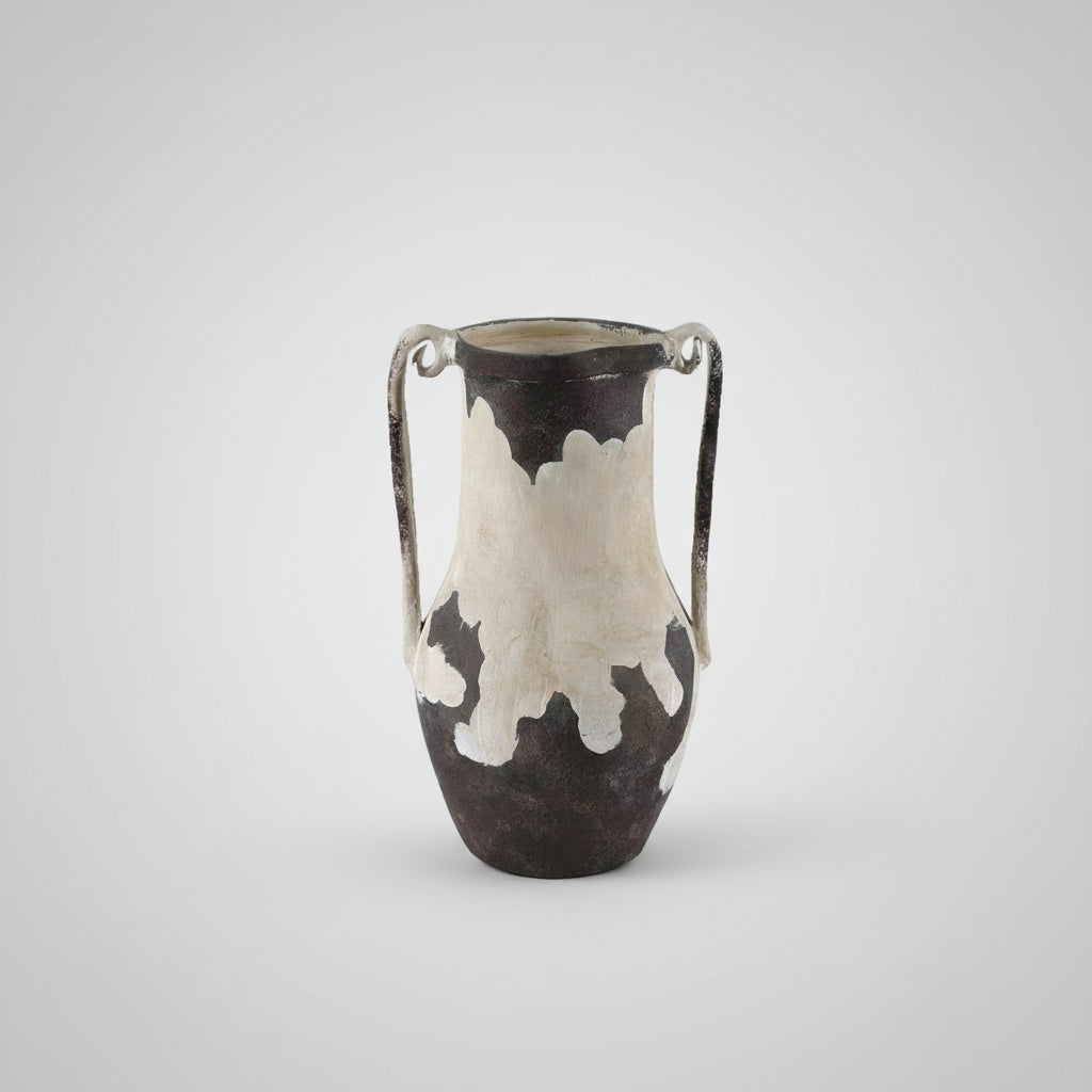 Matte Ceramic Dual Handled Vase