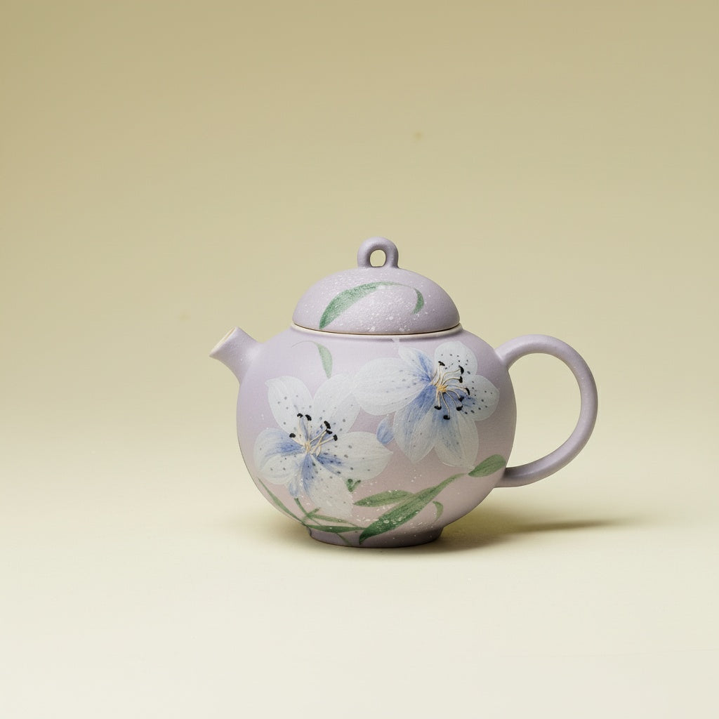 Matte Ceramic Round Teapot