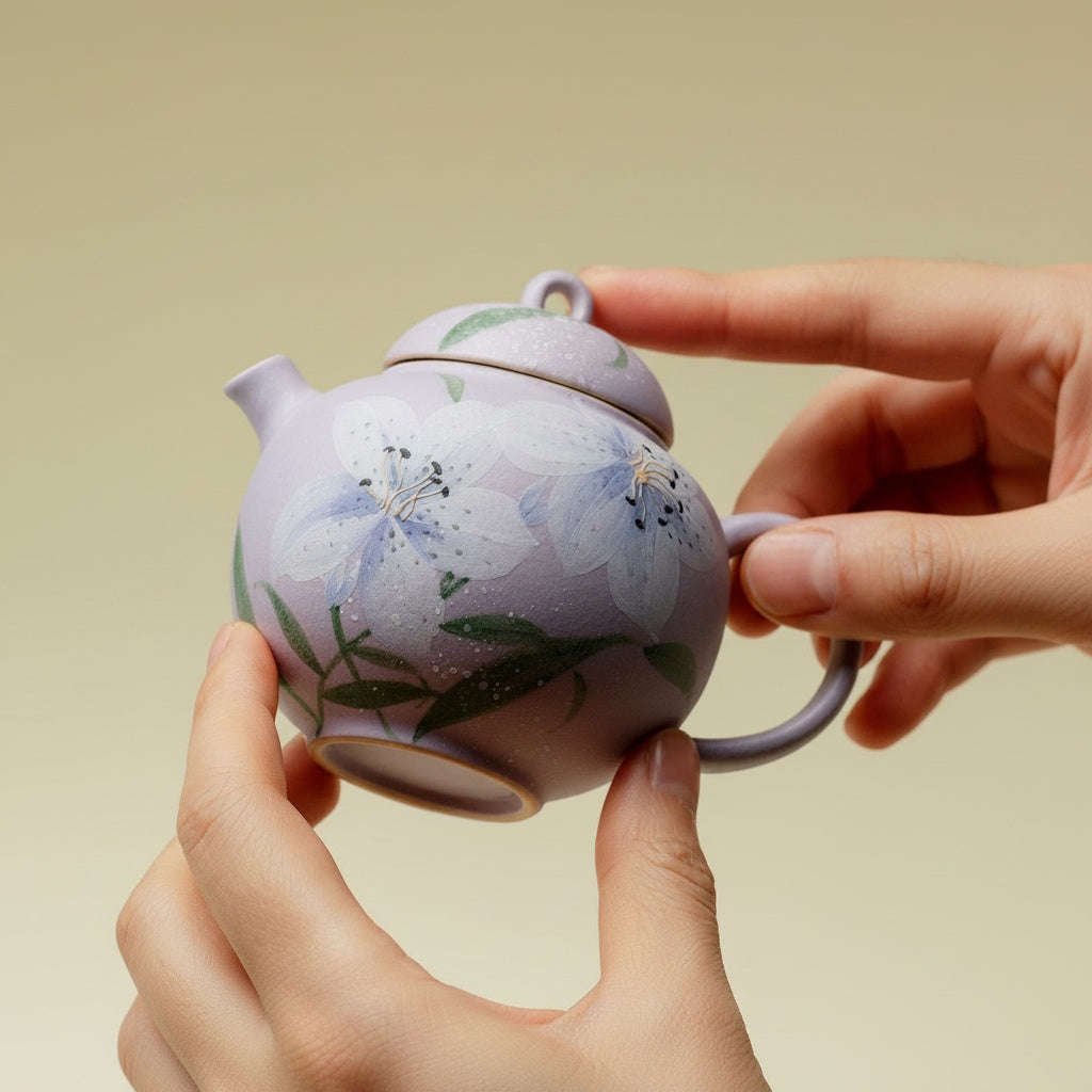 Matte Ceramic Round Teapot