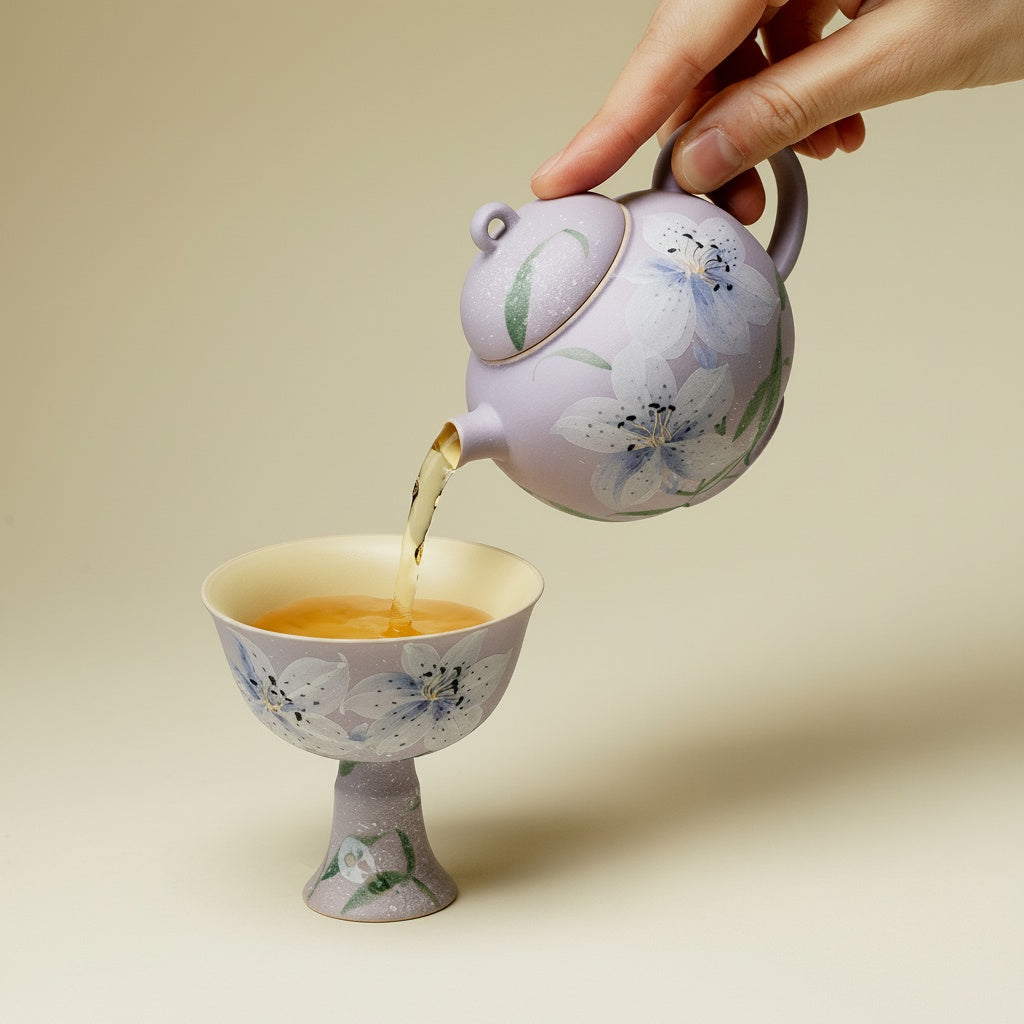 Matte Ceramic Round Teapot