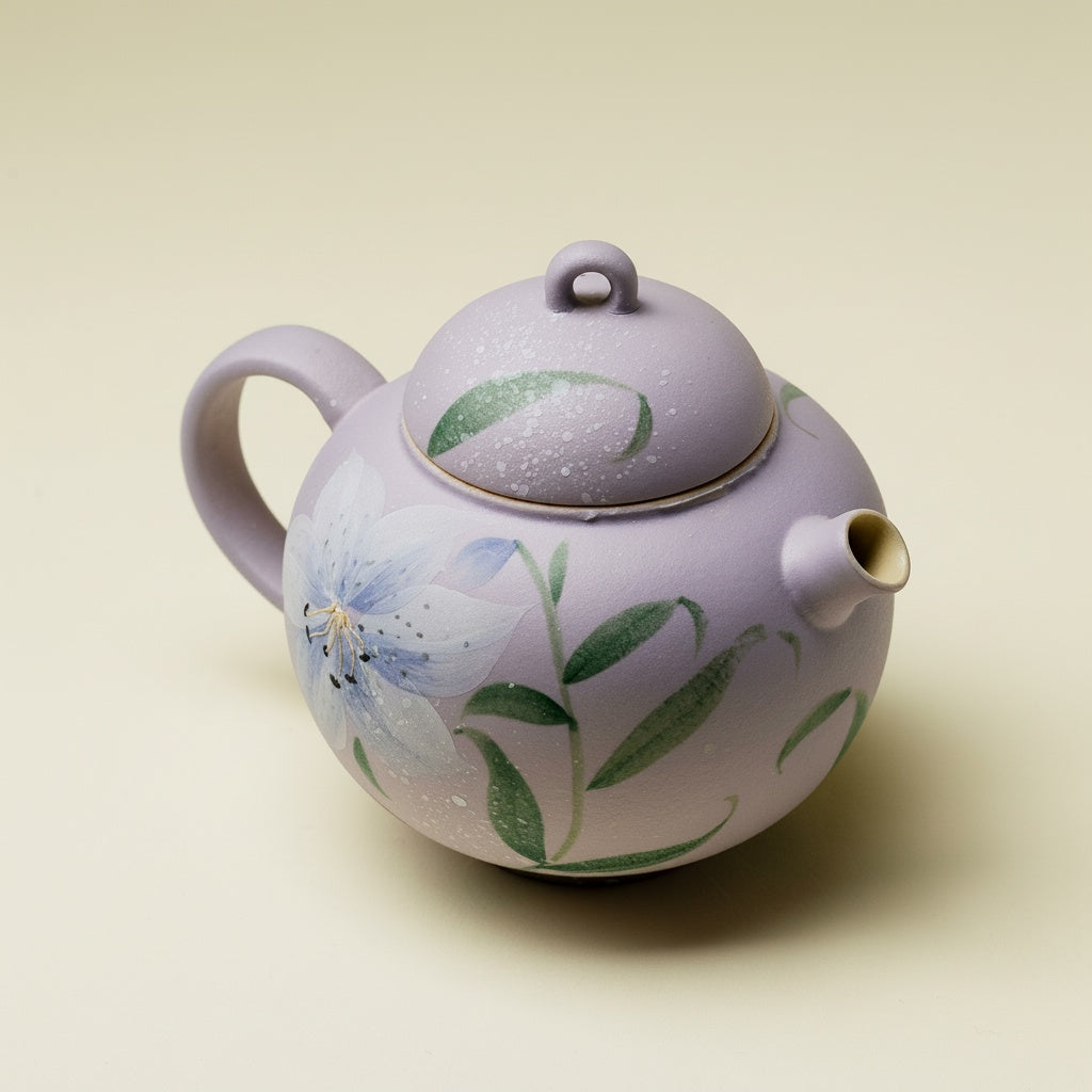 Matte Ceramic Round Teapot