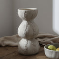 Matte Ceramic Tiered Sculptural Vase Lifestyle
