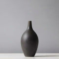 Matte Dark Metal Teardrop Vase