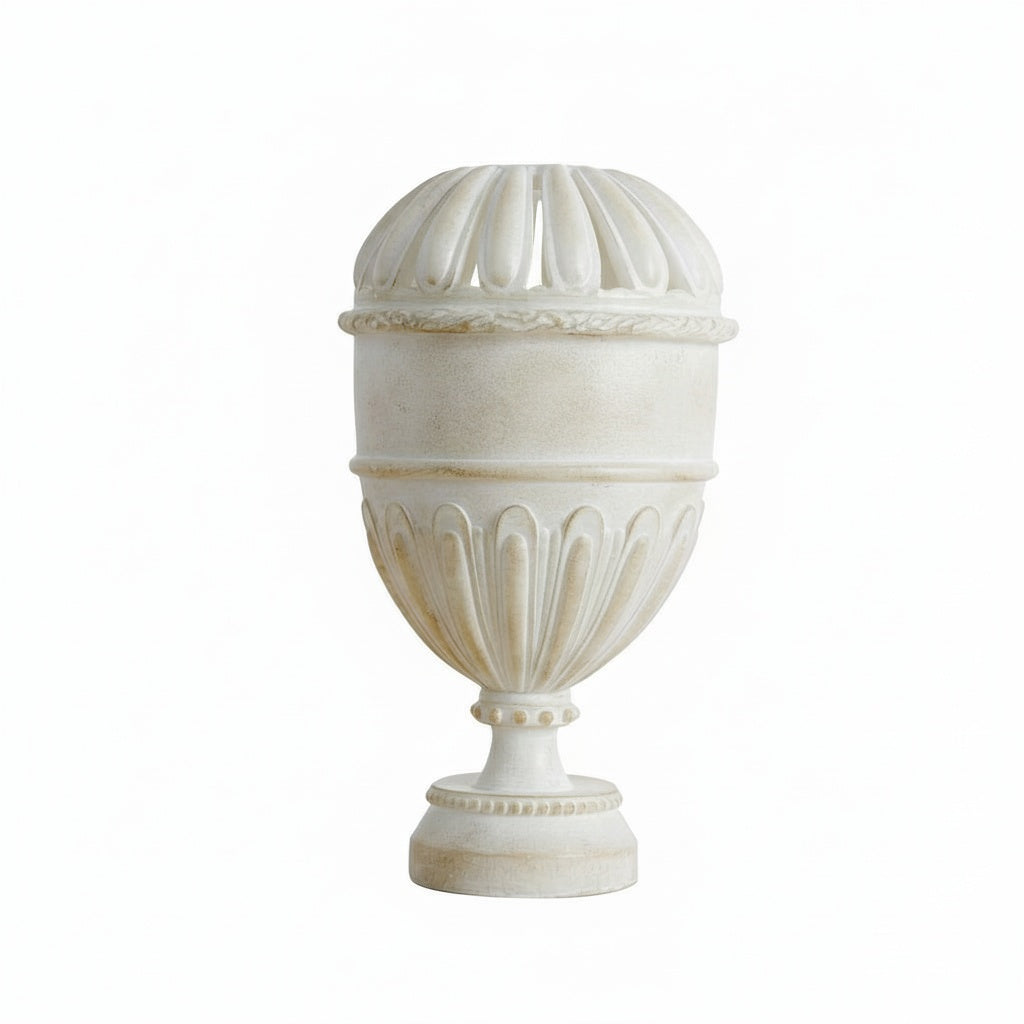Matte Stone Finish Pedestal Urn