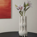 Matte White Architectural Column Vase