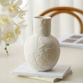 Matte White Ceramic Bulbous Vase