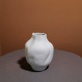 Matte White Ceramic Organic Sculptural Vase
