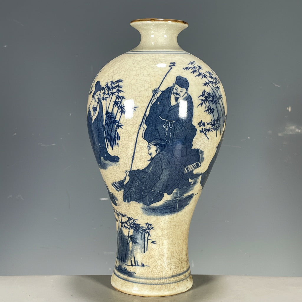 Mosaic Glaze Ceramic Baluster Vase