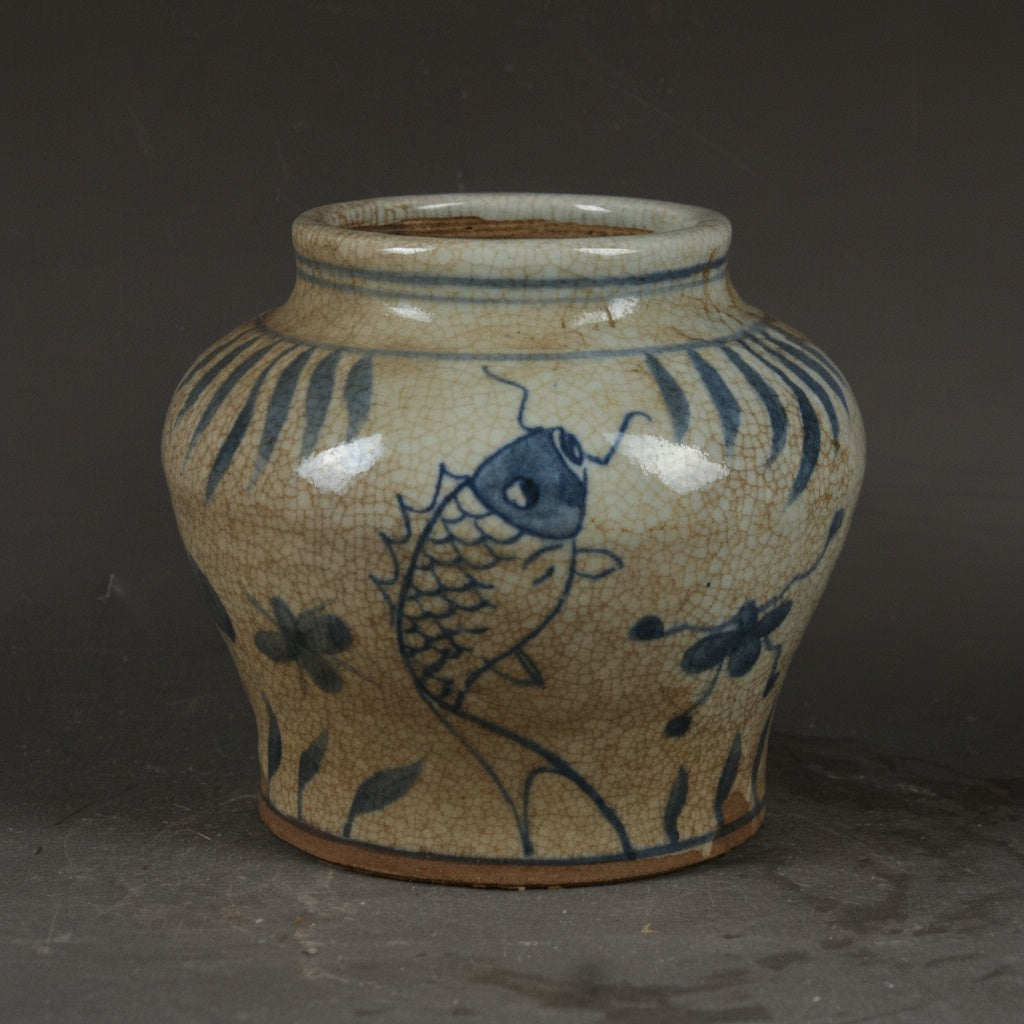 Mosaic Glaze Ceramic Decorative Jar