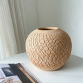 Mosaic Patterned Ceramic Spherical Vase