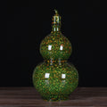 Mottled Green Ceramic Double Gourd Decanter