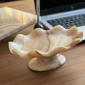 Natural Onyx Wavy Pedestal Bowl