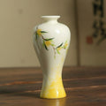 Painted Ceramic Floral Vase