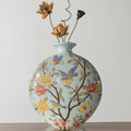 Painted Ceramic Round Vase