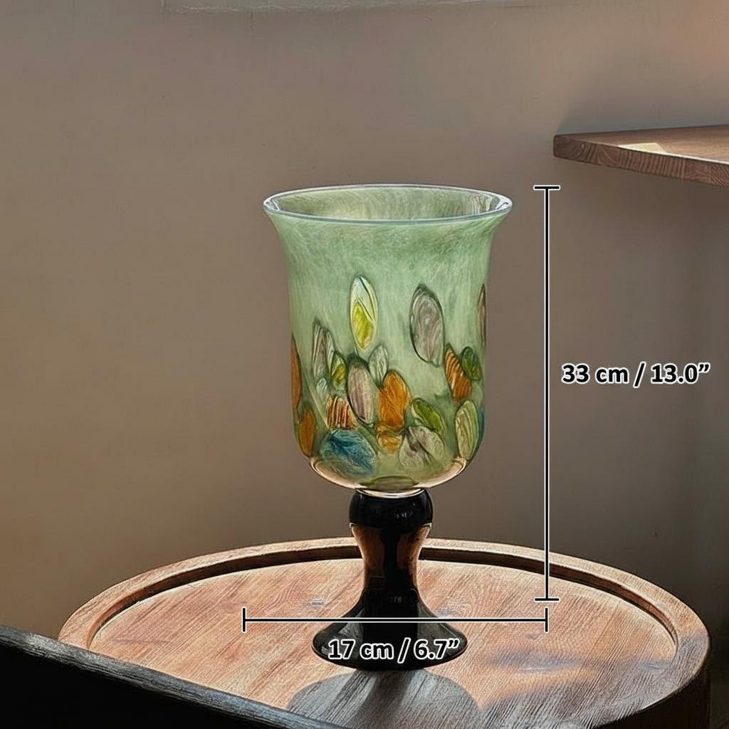 Vase dimensions showing height and width