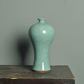 Patterned Celadon Ceramic Tapered Vase