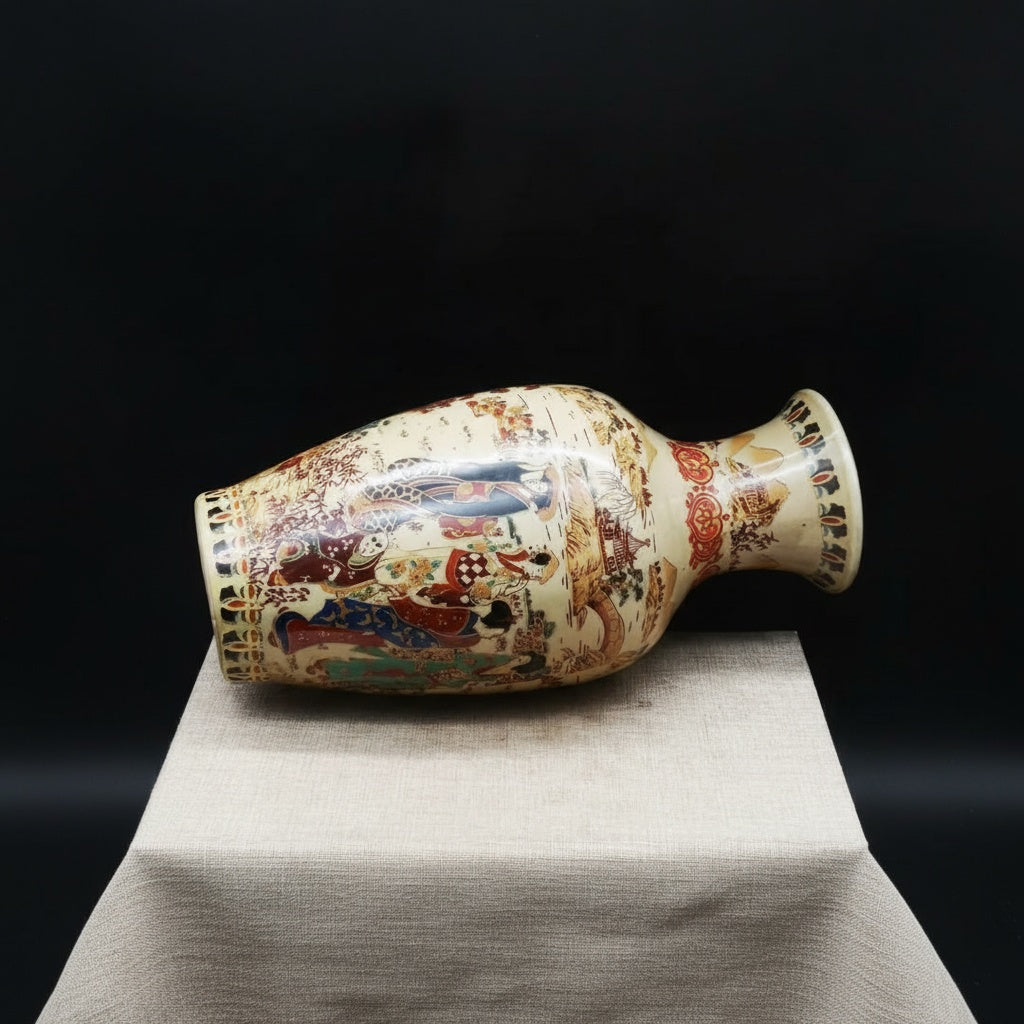 Patterned Ceramic Baluster Vase