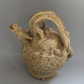 Patterned Ceramic Sculptural Teapot