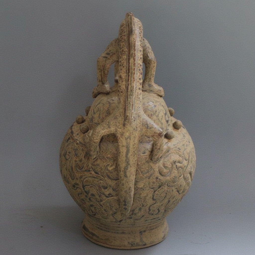 Patterned Ceramic Sculptural Teapot