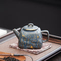 Patterned Ceramic Square Teapot