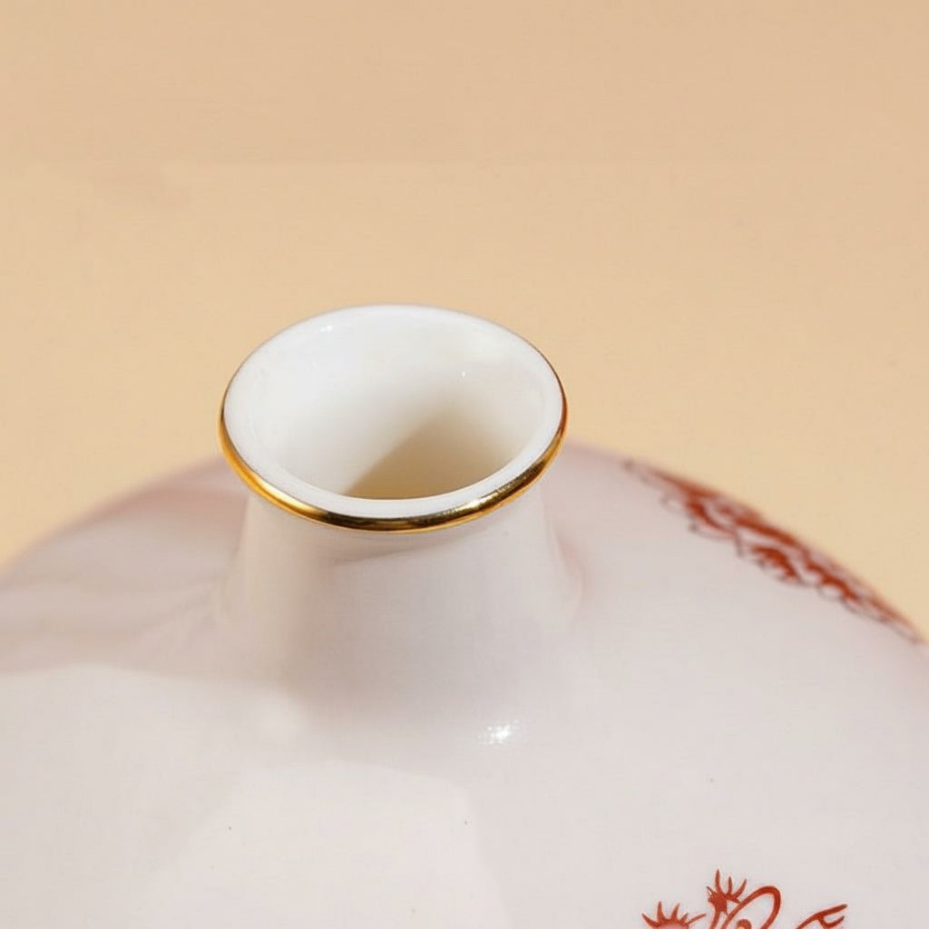 Patterned Porcelain Baluster Vase