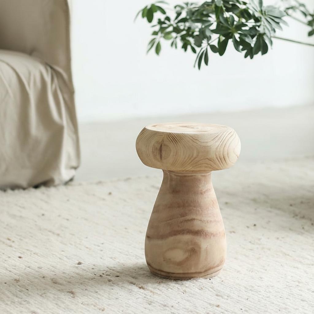 Medium mushroom stool dimensions diagram