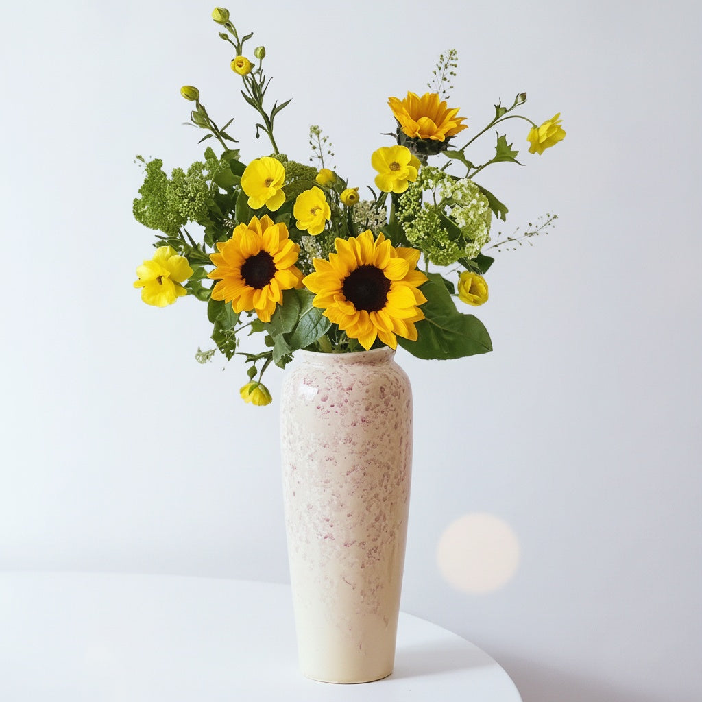 Pink Ceramic Tall Vase