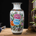 Porcelain Floral Baluster Vase