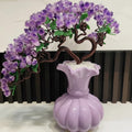 Purple Crystal Decorative Bonsai Sculpture
