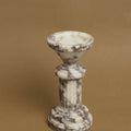 Top angled view showing candle cup depth