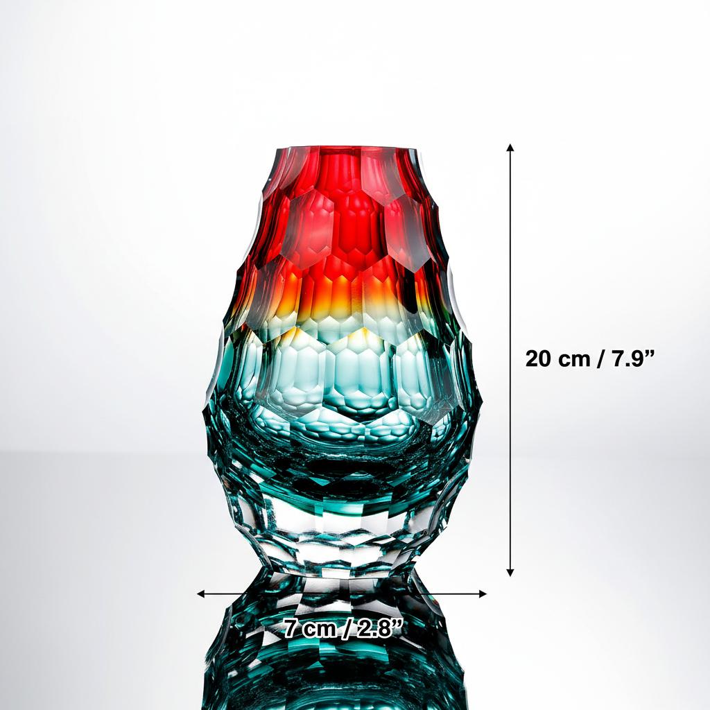 Dimension guide showing 20cm height and 7cm base