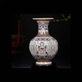 Reticulated Porcelain Floral Vase