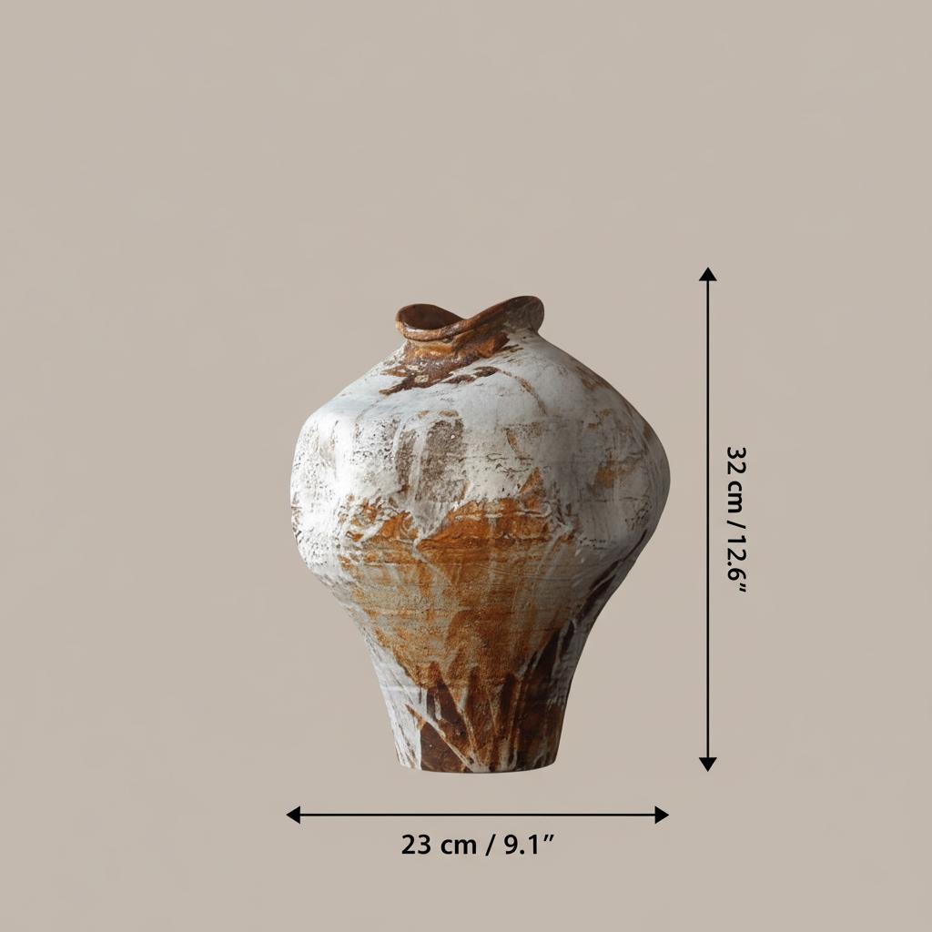 Large vase dimensions showing width and height