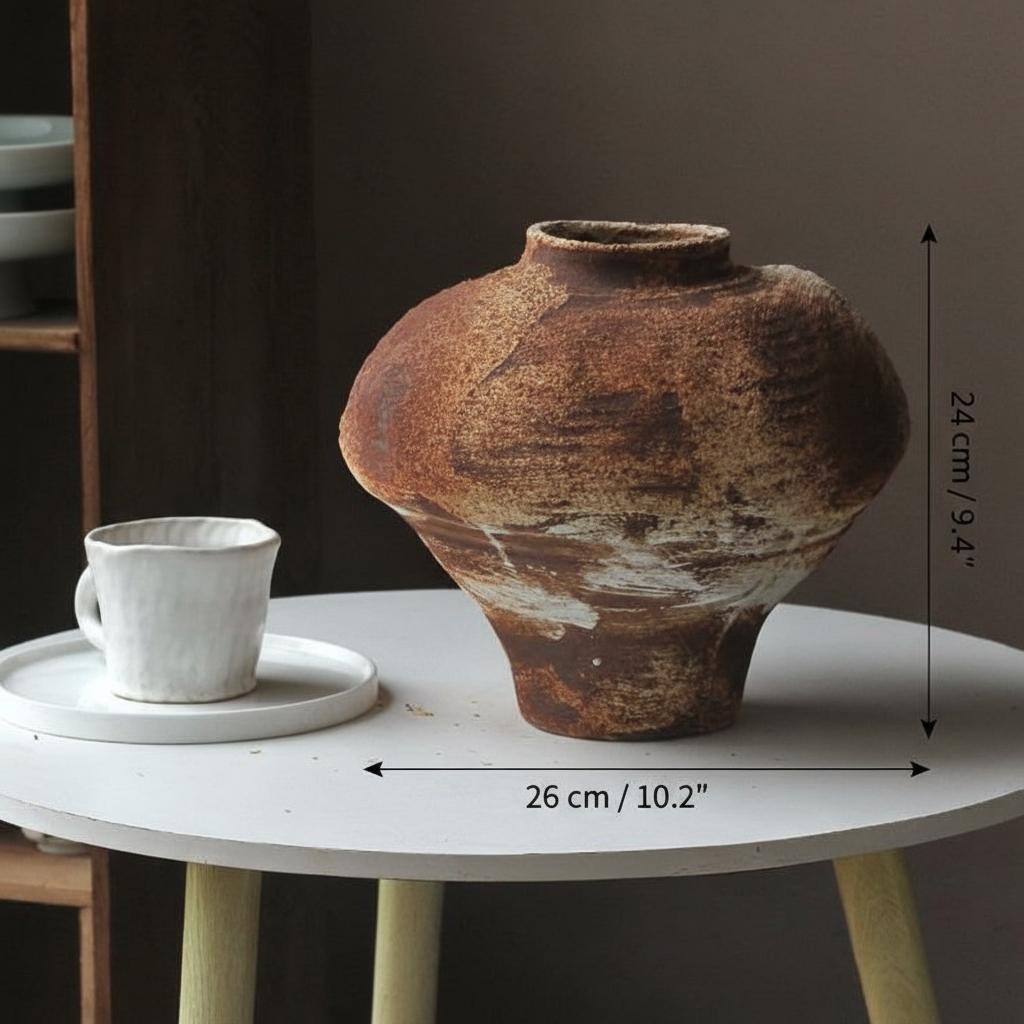 Medium vase dimensions showing 24cm height