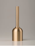 Satin copper minimalist bud vase bottle shape product shot