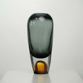 Medium glass vase dimensions 24cm height