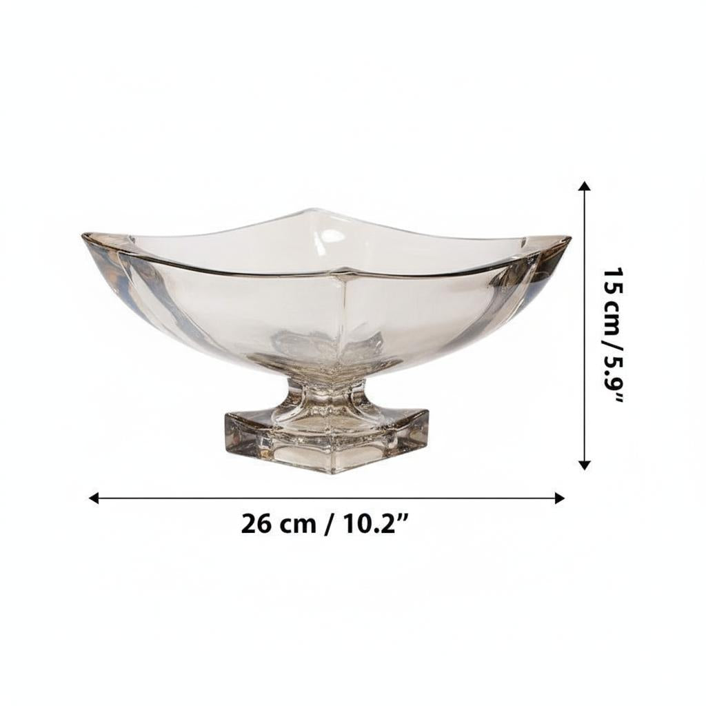 Luxury home decor crystal bowl on table setting