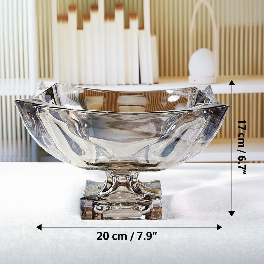 Low angle detail of crystal pedestal base