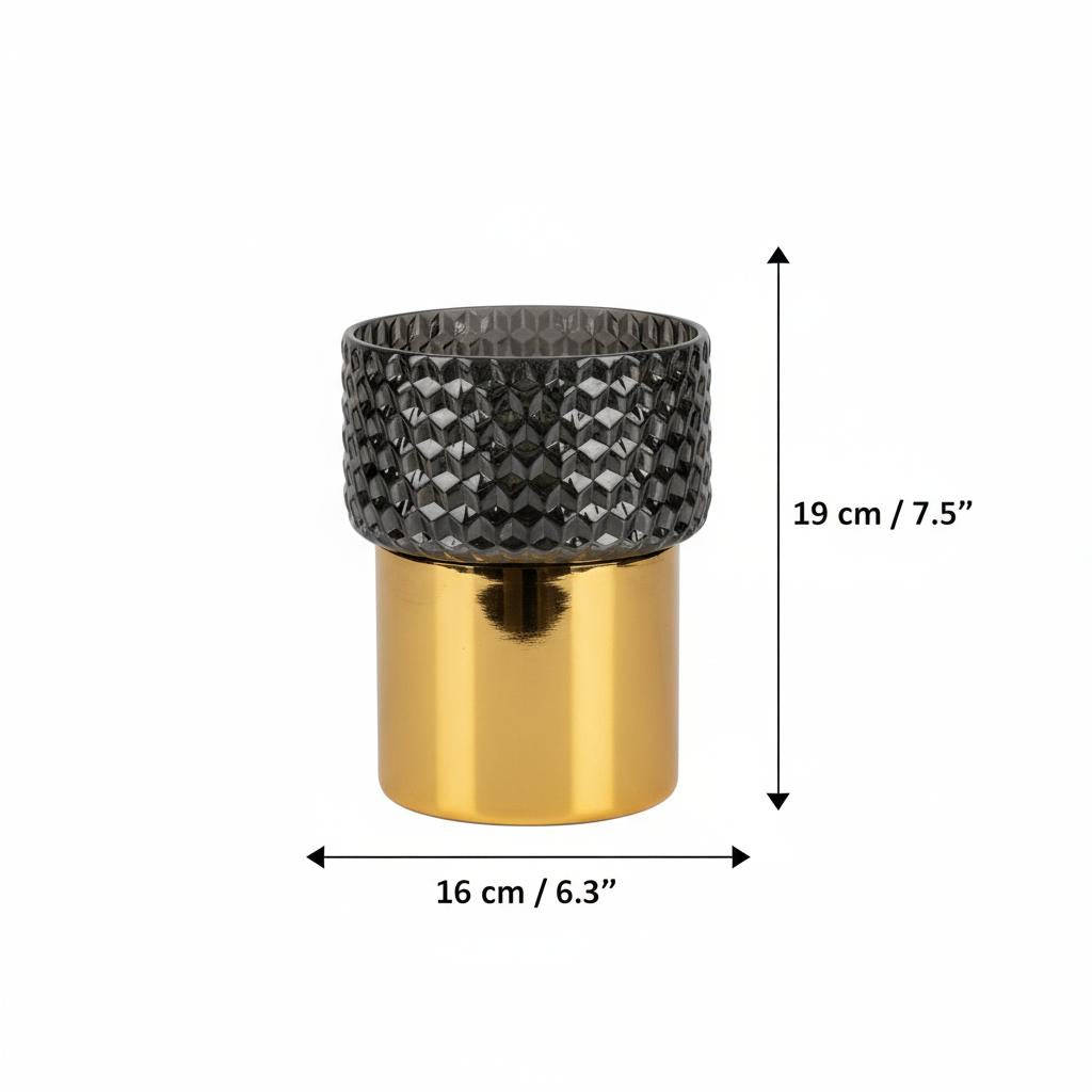 Medium vase dimensions 19cm height 16cm width