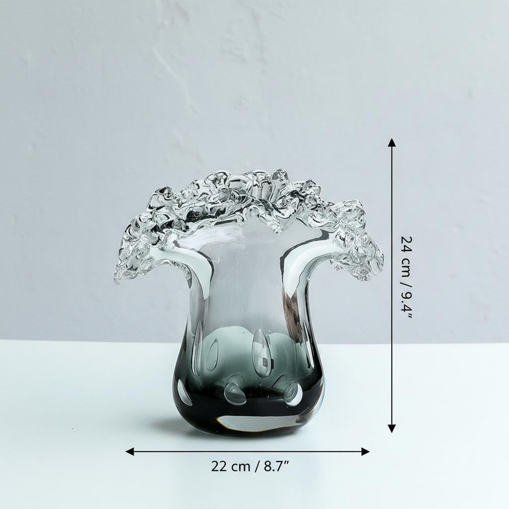 Dimensions of medium art glass vase