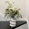 Speckled Ceramic Spiral Vase